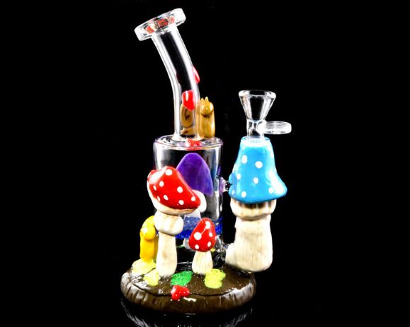 Metal Bongs With Mushrooms